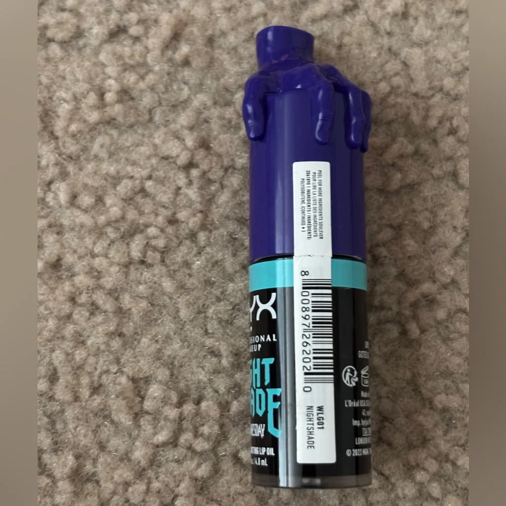 NYX Professional Makeup Wednesday Mystery Lip Oil 01 Nightshade New